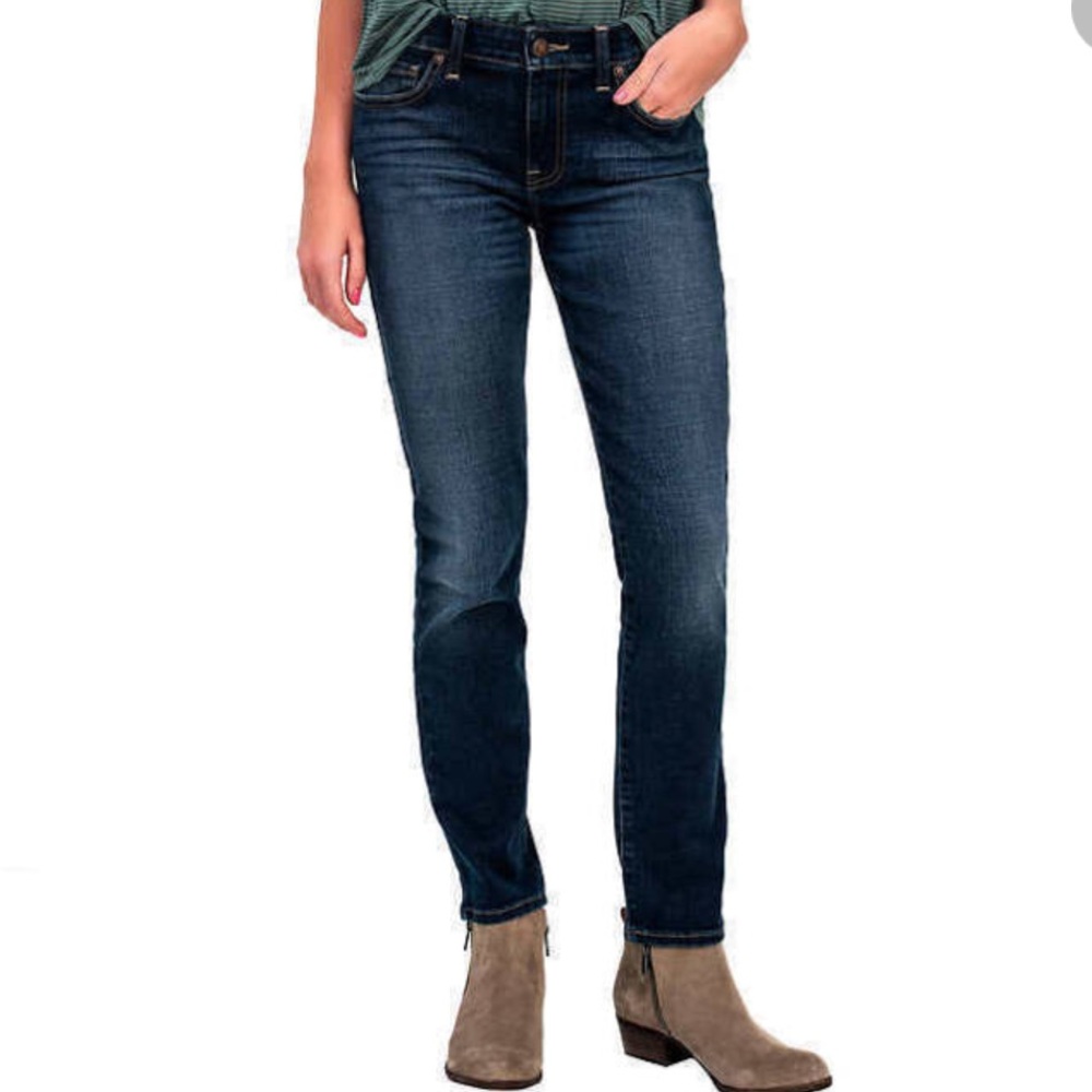 Lucky Brand Dark Wash Mid-rise Lolita Skinny Jeans